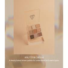 MÀU MẮT 3CE MULTI EYE COLOR PALETTE WARM&COLD-MÀU BUTTER CREAM-VỎ VÀNG