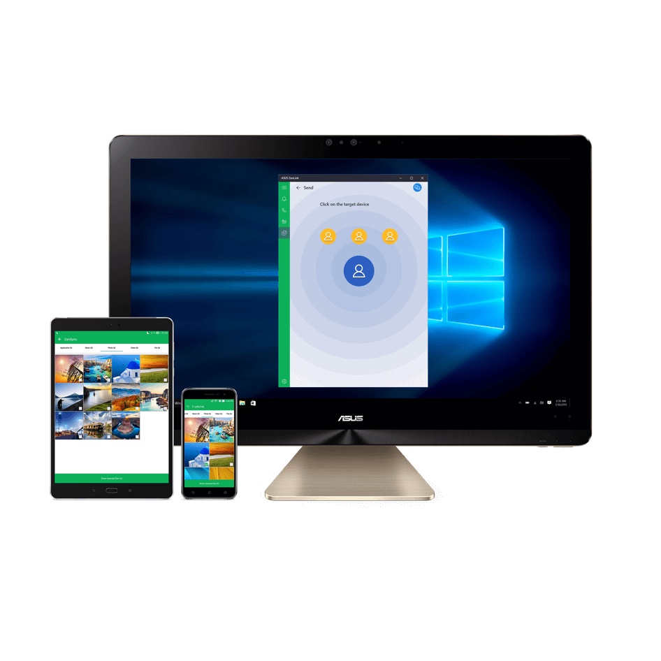 Máy Tính Để Bàn PC Asus All In One Pro Z240ICGT i7-6700, Ram 16GB, SSS 512GB+HDD 1T, 23.8 INCH 4K Touch