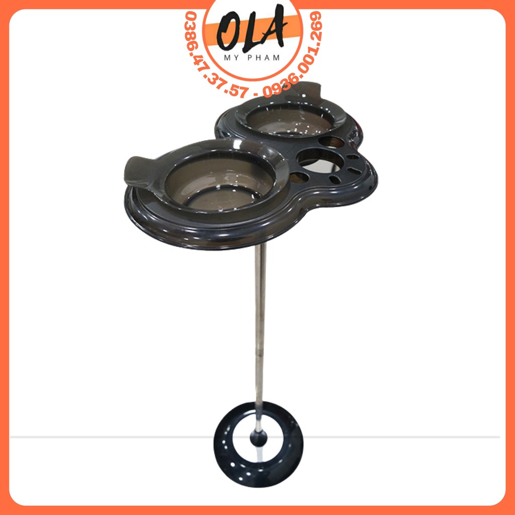 Giá để hóa chất 2 bát 2 máy sấy - mỹ phẩm ola