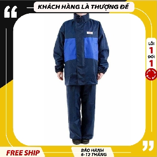 Bộ áo mưa 2 lớp, áo mưa vải dù siêu bền Thành Long