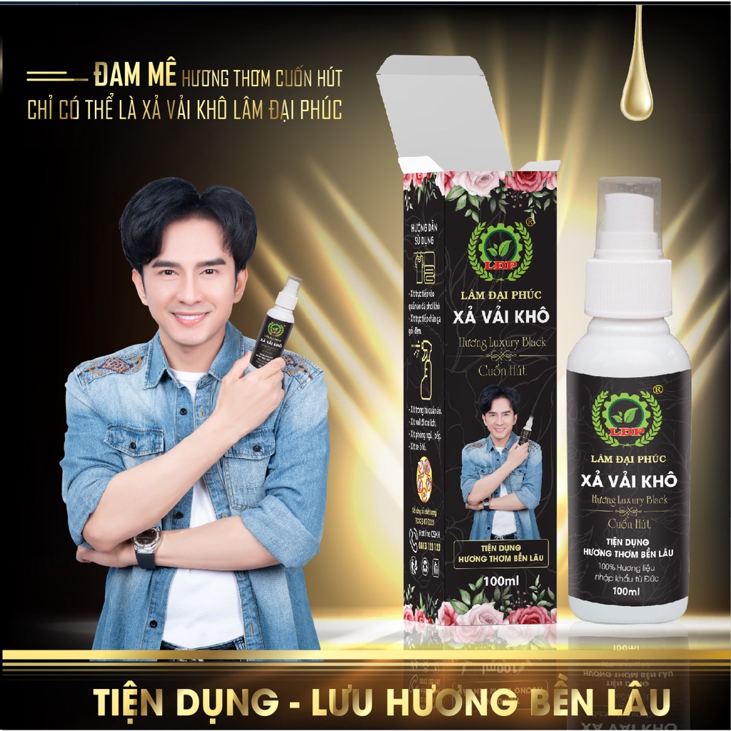 Xả vài khô Hương black luxury - Hương thơm cuốn hút