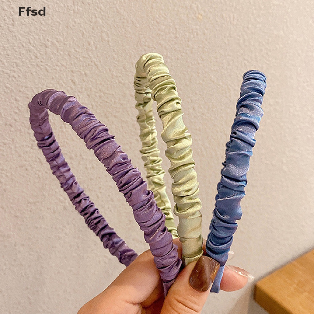 {Ffsd} Băng Đô Xếp Ly Mềm Mại Cá Nhân Thời Trang Thường Ngày Cho Nữ * Bán Chạy