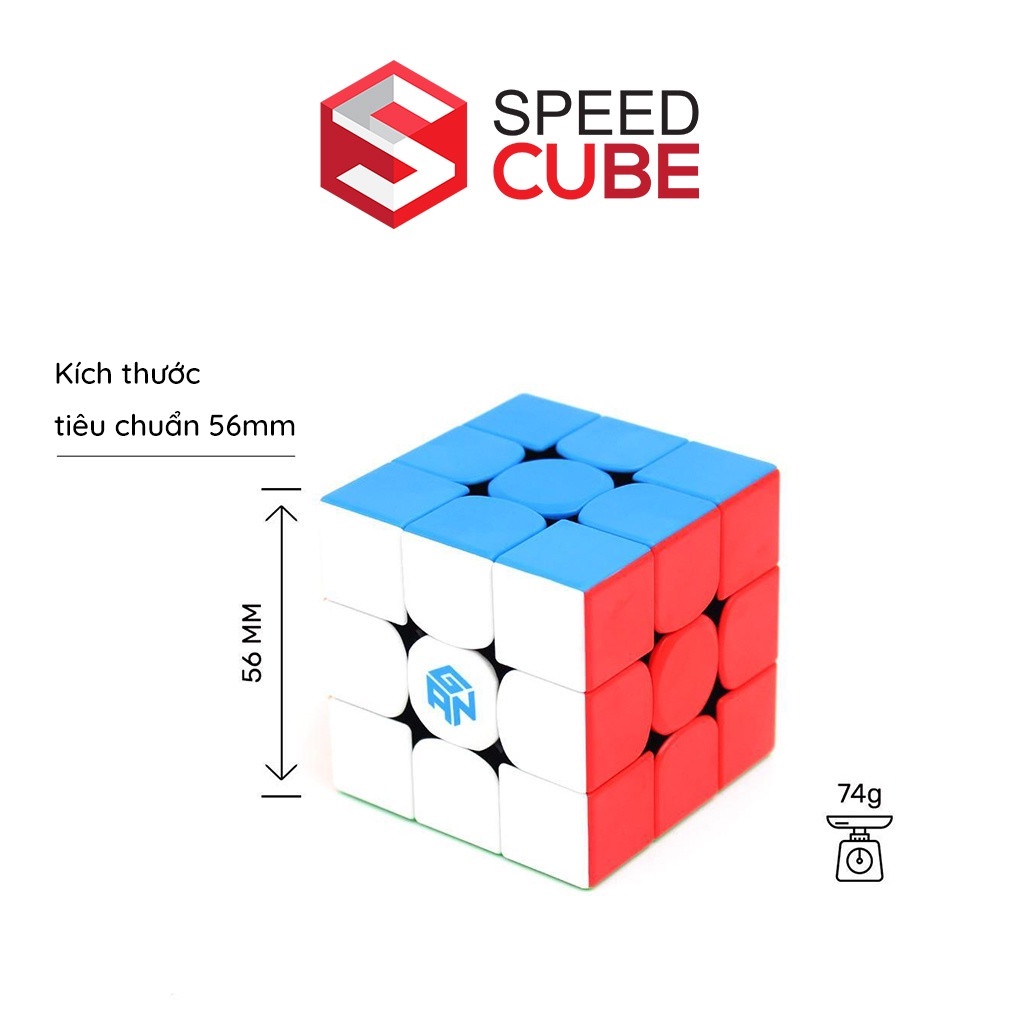 Rubik 3x3 Gan 356 RS Mod Nam Châm / Thường Stickerless - Shop Speed Cube