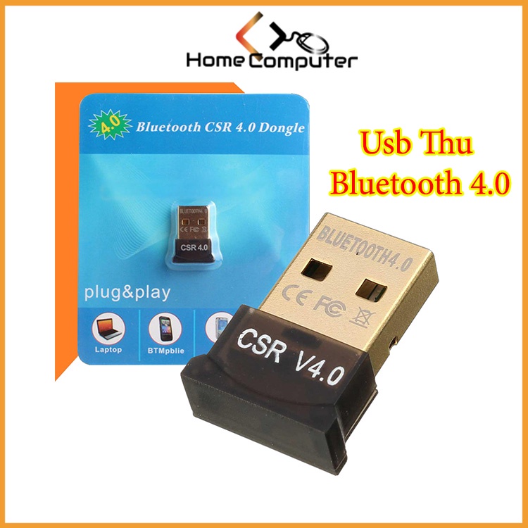 Usb Bluetooth, Usb Thu Blutooth 4.0 Không Dây Cho Pc Win 10 8 7 - Home Computer