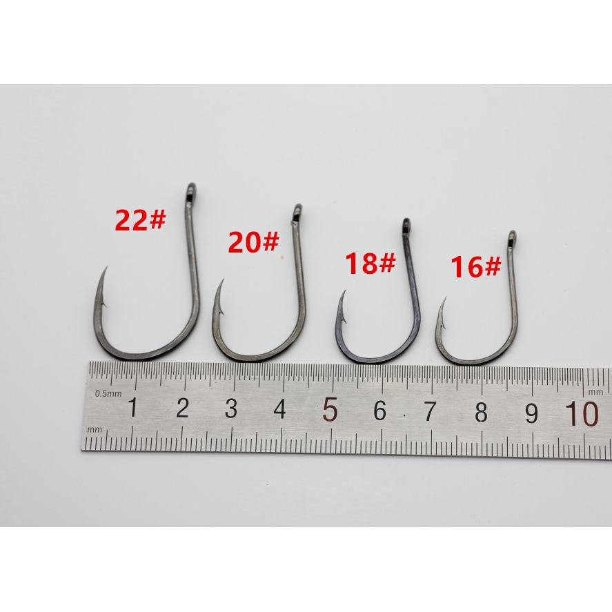 Set 100 Lưỡi Câu Cá Chất Liệu Thép Carbon Cao Cấp