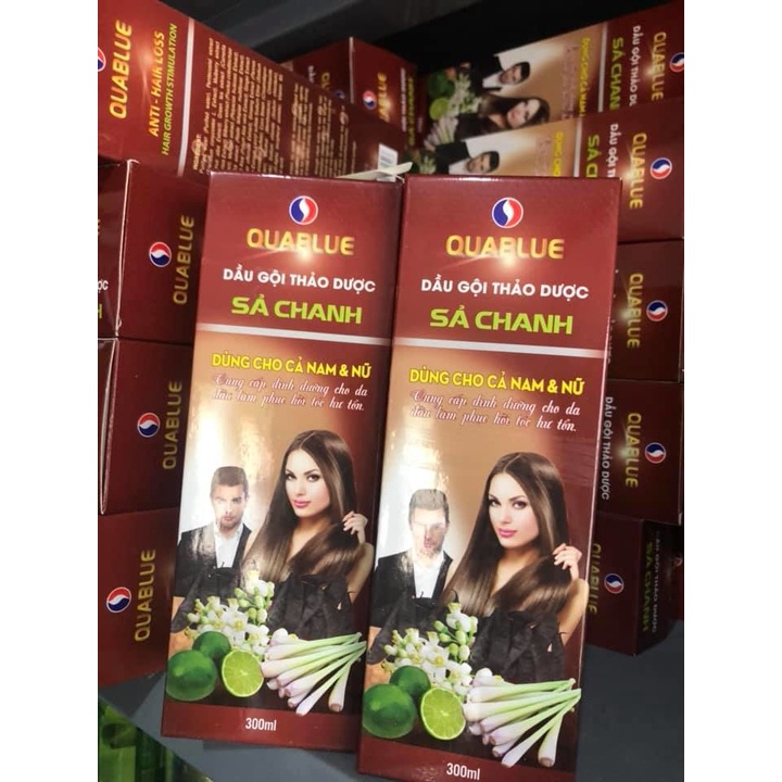 Dầu Gội Thảo Dược Bồ Kết Xả Chanh, Dầu Gội Dưỡng Chất Thiên Nhiên (300ml)