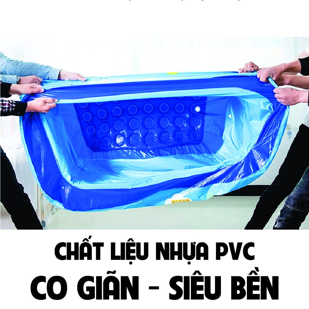 [ TẶNG KÈM BƠM ĐIỆN KHI MUA TỪ 1M5 ] Hồ bơi cho bé,Bể bơi phao cho bé 3 tầng bơm hơi có đáy chống trượt - HÀNG LOẠI 1