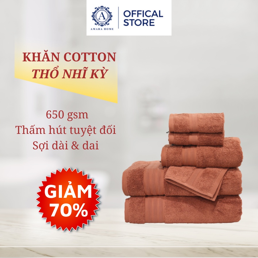 Khăn mặt Cotton Ai Cập xuất xứ Thổ Nhĩ Kì