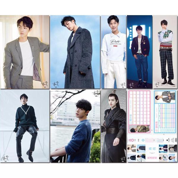 Poster Tiêu Chiến Trần Tình Lệnh ống cuộn tròn có bookmark thời khóa biểu tranh treo album ảnh in hình thần tượng đẹp