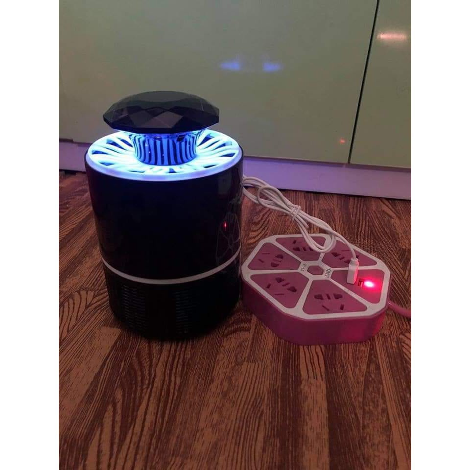 Đèn bắt muỗi thông minh kiêm đèn ngủ hình trụ cắm cổng usb - Đèn thu hút muỗi - Đèn ngủ