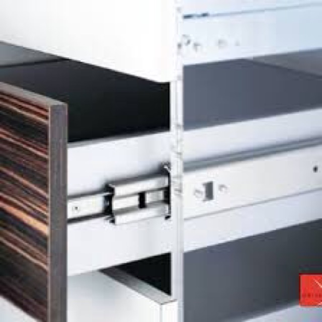 Thanh trượt bi 3 tầng IVAN Chính Hãng, Rây Trượt Ngăn Kéo Tủ 3 tầng 35cm/40cm/45cm/50cm