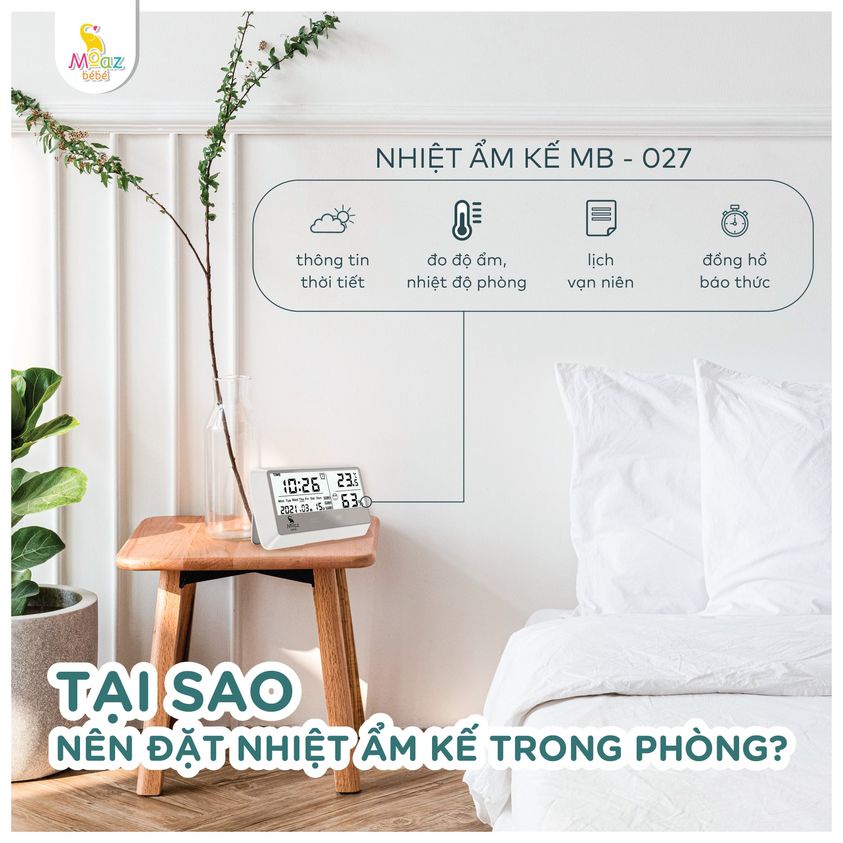 NHIỆT KẾ ẨM ĐA NĂNG MOAZ BÉ BÉ