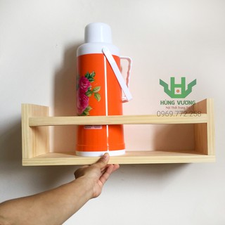 kệ để phích nước an toàn cho trẻ nhỏ (1 Kệ 50x17x15cm) - Kệ Trang Trí Treo Tường Gỗ Thông DIY
