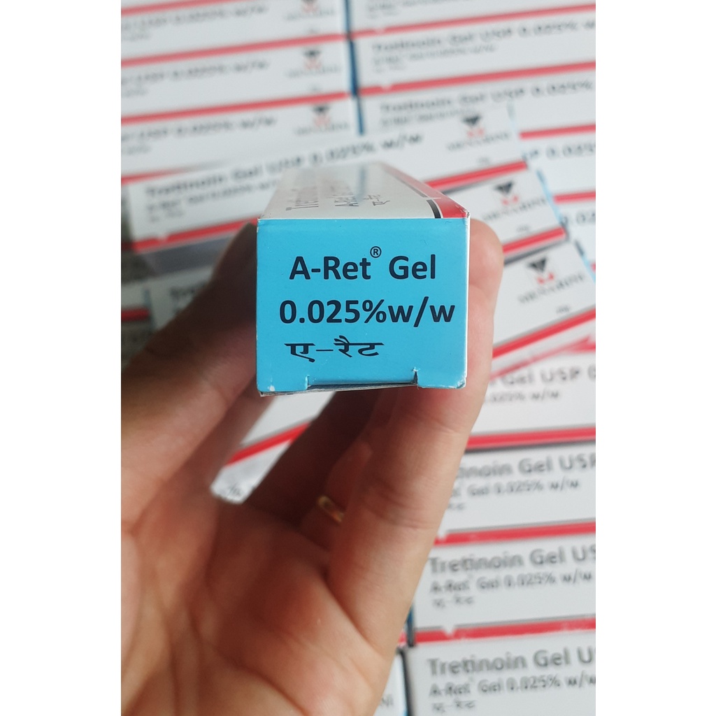 A Ret USP 0.025%, 20G - Gel giảm mụn, trẻ hóa da Ấn độ - Tretinoin Gel 0.025%