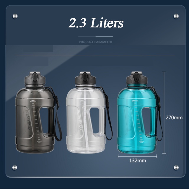 Uzspace Bình Nước Thể Thao Dung Tích 2.3L Không BPA Tiện Dụng