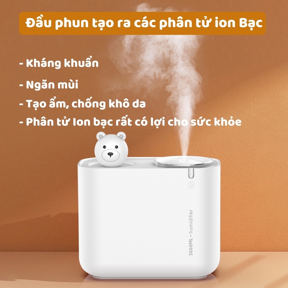 Máy phun sương, xông tinh dầu, tạo độ ẩm cao cấp M202 Plus