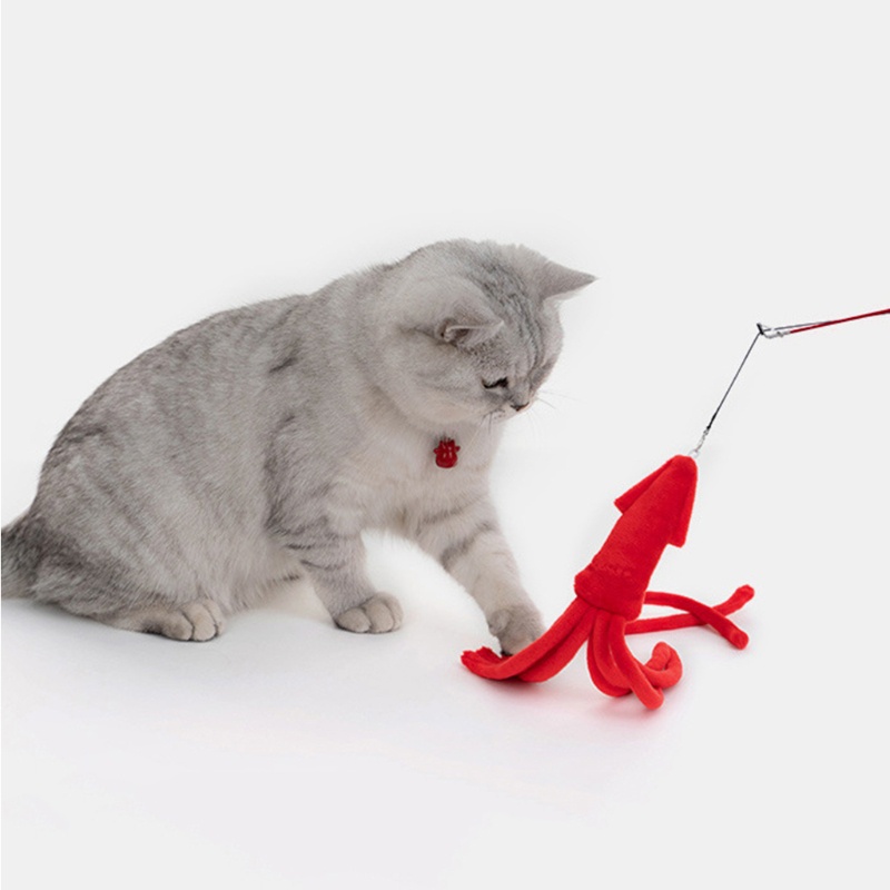 Đồ Chơi Gậy Gắn Thú Nhồi Bông Dễ Thương Cho Mèo Cưng