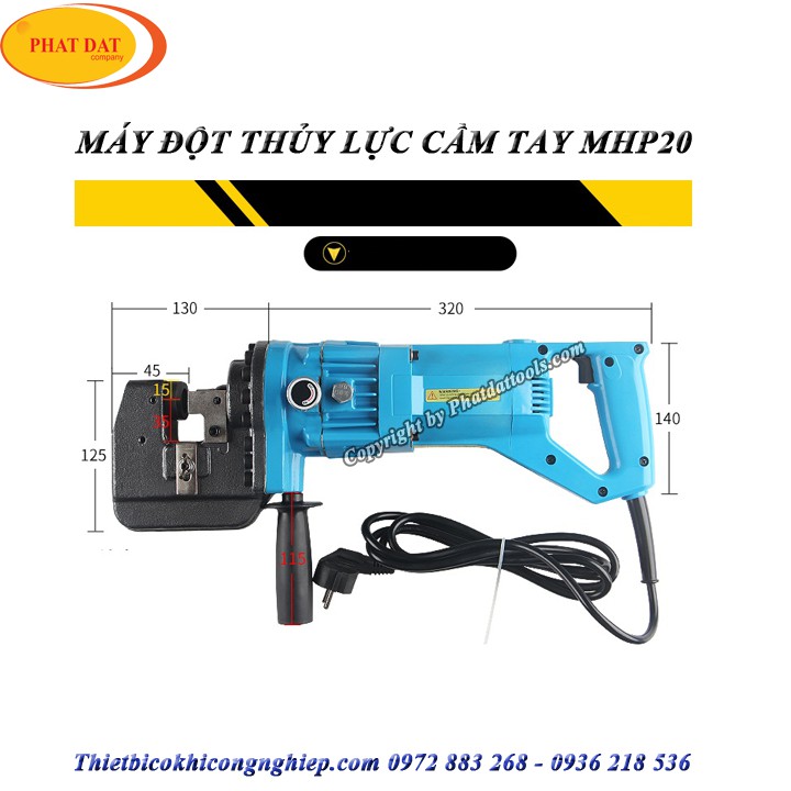 Máy đột thủy lực chạy điện cầm tay  MHP-20