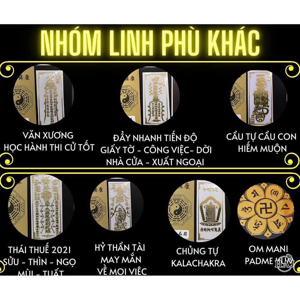 Miếng dán điện thoại khai mở Tài lộc - Tình duyên - Bình an