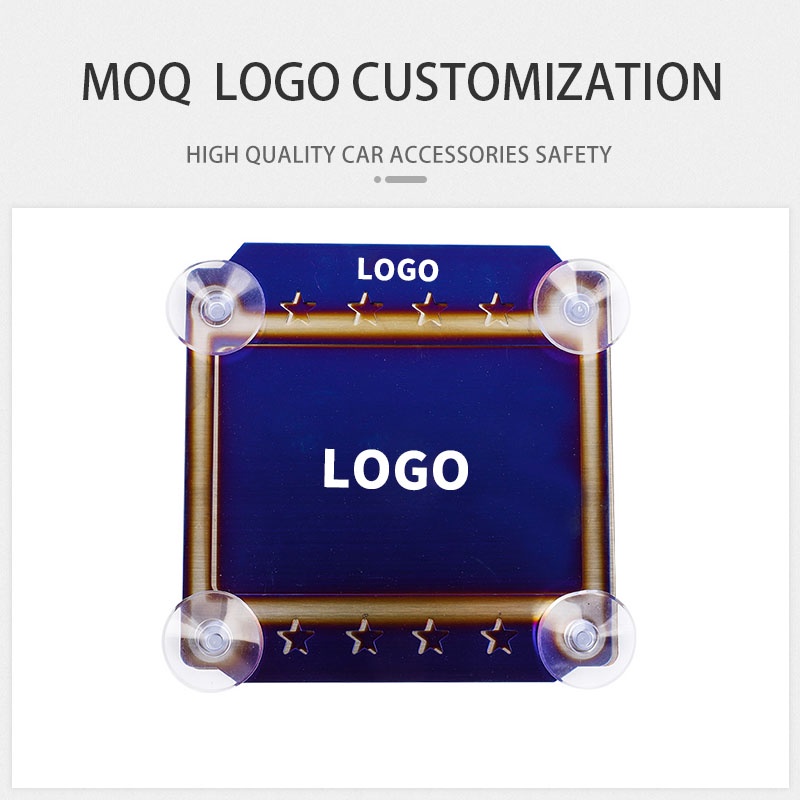 Thép không gỉ Người giữ Roadtax Xe hơi Nhãn dán Kính chắn gió Tự động Đa năng Dán đường Thuế Trang trí Phụ kiện Thay thế Ô tô