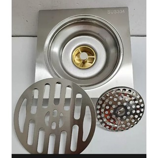 Phễu Thoát Sàn Nhà Tolet Ban Công Inox 304 100% Chống Trào Ngược Nước, Chống Mùi, Chống Hôi Hiệu Quả