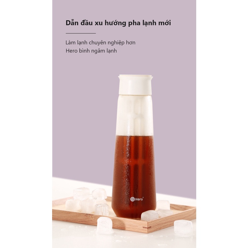 Bình ủ cà phê cold brew hãng Hero chất liệu thủy tinh bền, đẹp dễ sử dụng - 3C Roastery