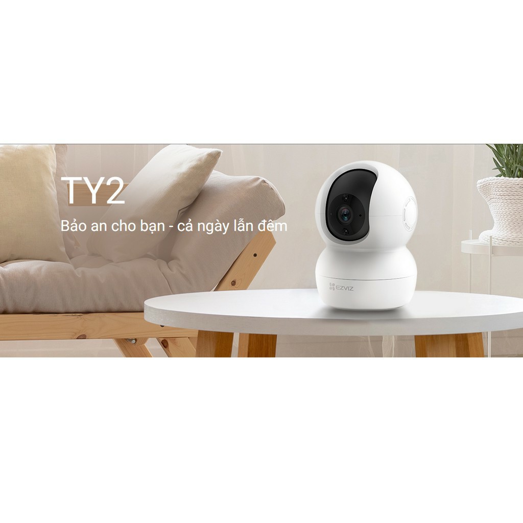 Camera Wifi EZVIZ TY2 1080P -CHÍNH HÃNG-  Đàm Thoại 2 Chiều,Quay Quét 360 Độ Thông Minh , Hình ảnh Full HD-BẢO HÀNH 24 T | BigBuy360 - bigbuy360.vn