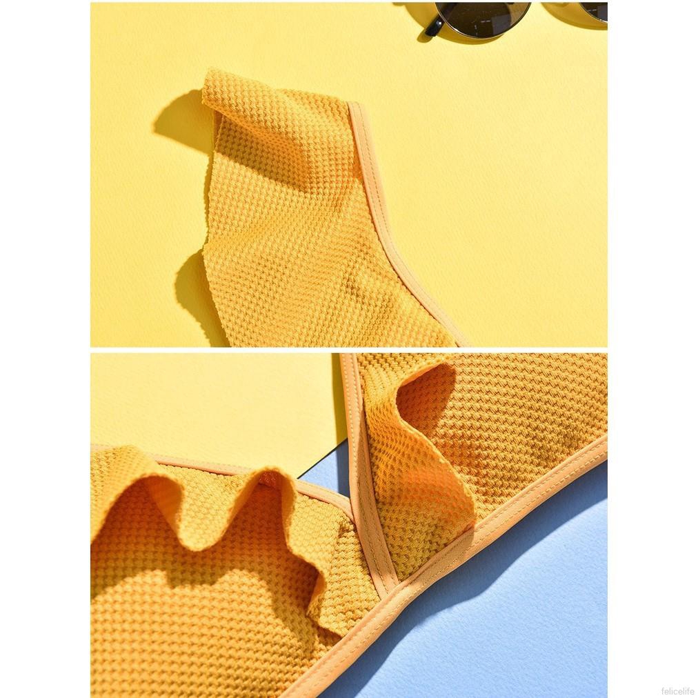 Set đồ bơi thiết kế cổ V màu trơn quyến rũ cho nữ | BigBuy360 - bigbuy360.vn