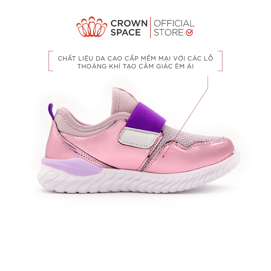 Giày Thể Thao Sneaker Đi Học Đi Chơi Crown Space Cao Cấp CRUK8035 Nhẹ Êm, Chống Hôi Chân Size 28 đến 36