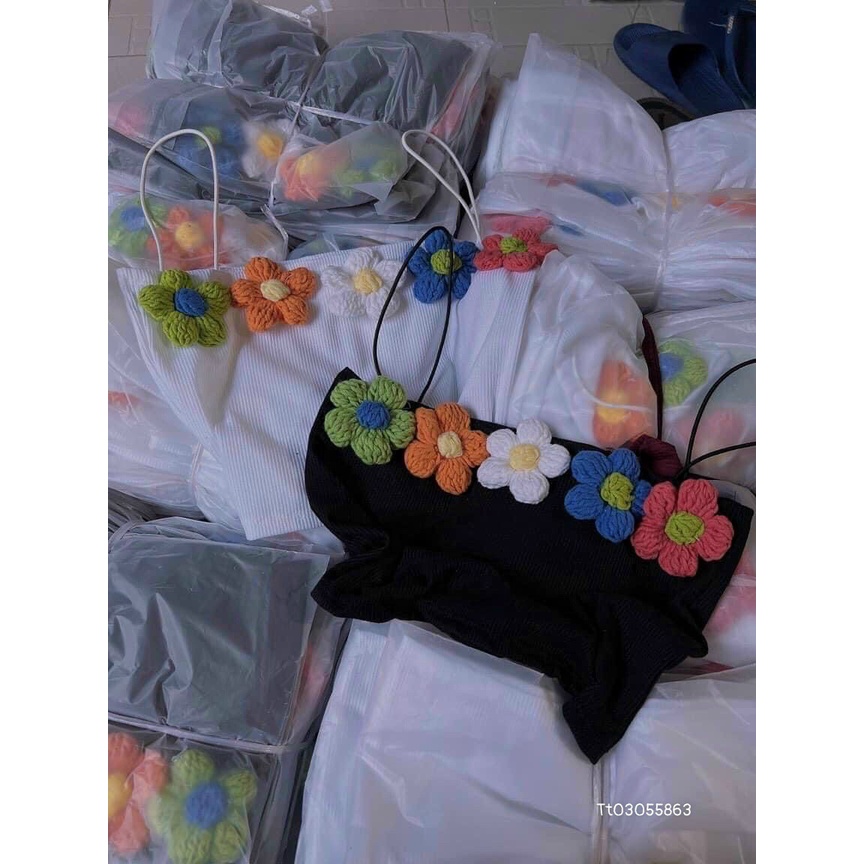 Áo thun cotton hai dây xinh giảm giá