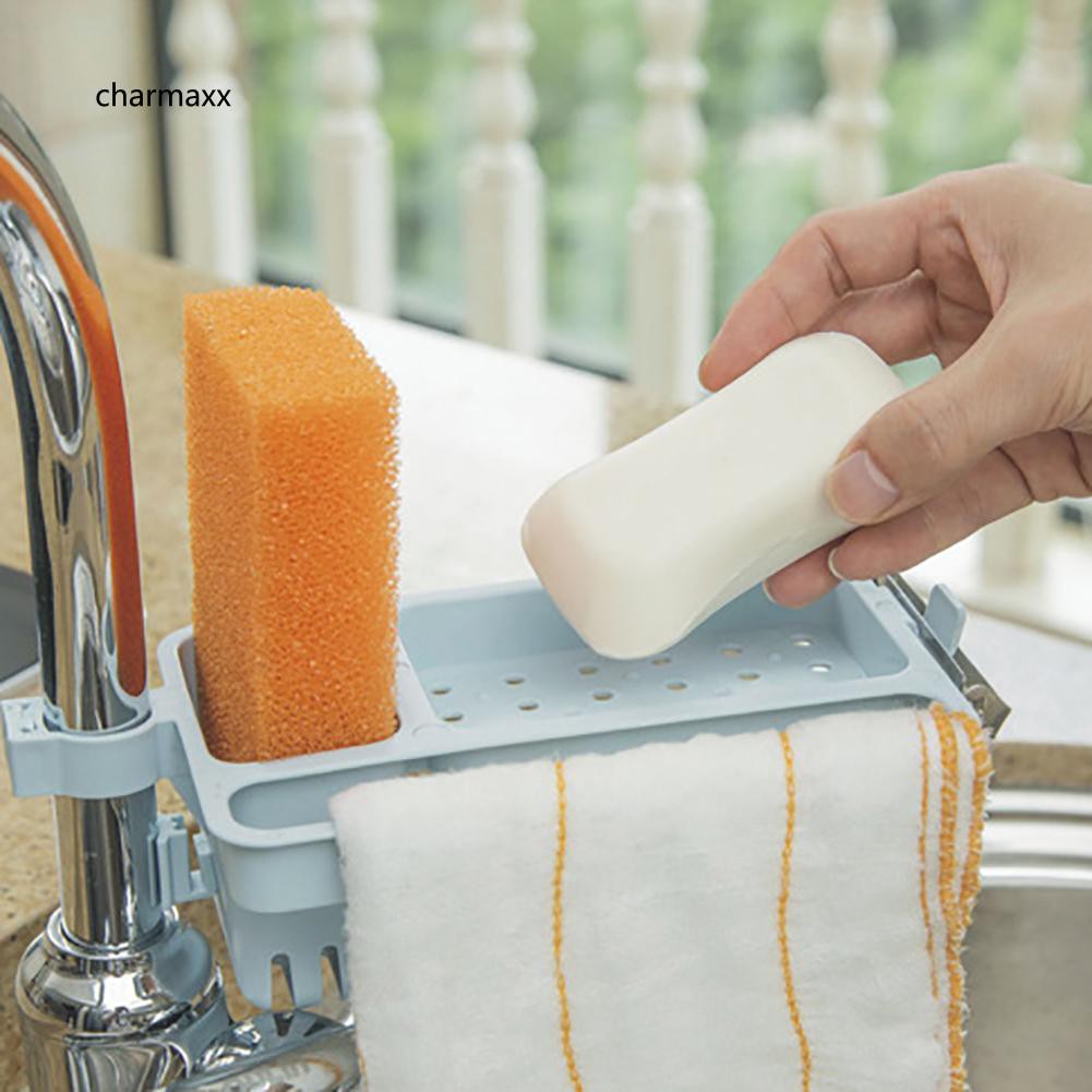 Giá đựng bọt biển rửa chén / xà phòng gắn tường tiện dụng
