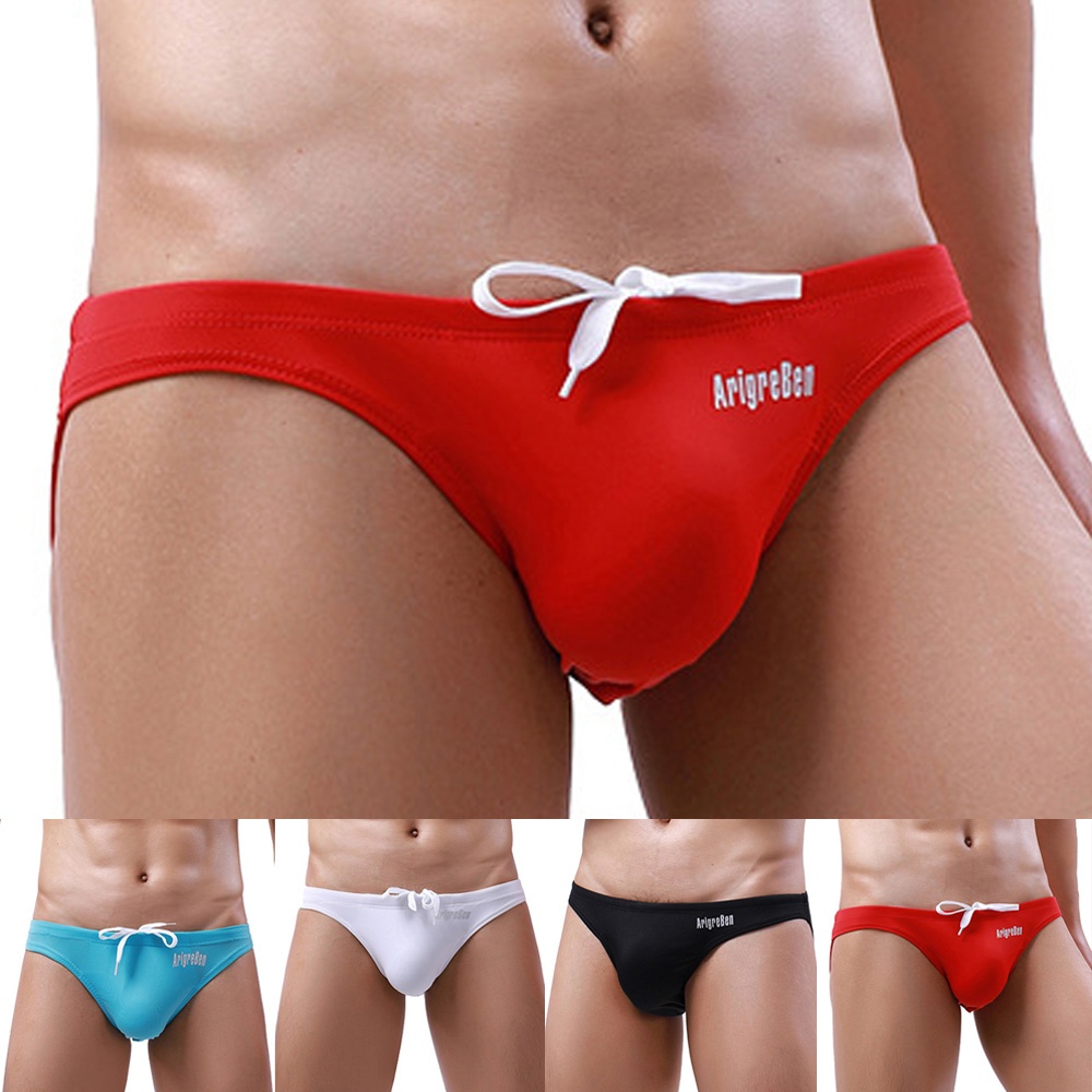 Swimwear Pants Solid Color Summer Swimming Trunks Underpants Underwear