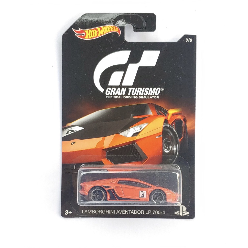 Xe mô hình tỉ lệ 1:64 Hot Wheels T-5 Lamborghini Aventador LP 700-4 Gran Turismo