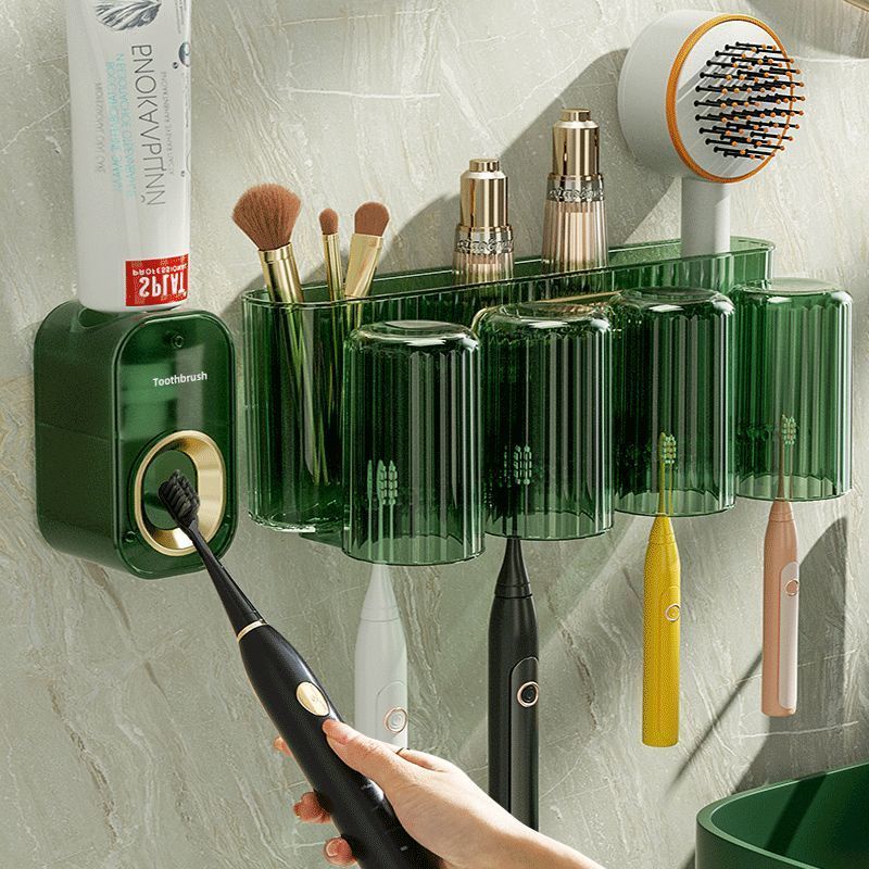 Hàng Mới Về Mới Giá Đỡ Bàn Chải Đánh Răng  Kem Đánh Răng Gắn Tường Tiện Dụng kệ bàn chải đánh răng dụng cụ nhà tắm