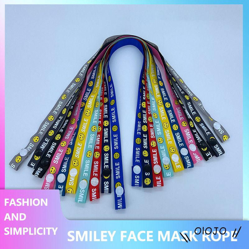 Dây Đeo Khẩu Trang Hình Mặt Cười Có Thể Điều Chỉnh