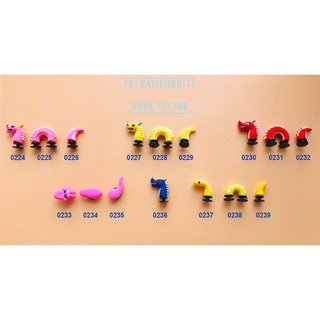 Nút nhựa sticker icon Jibbitz gắn dép sục, dép cá sấu 3D