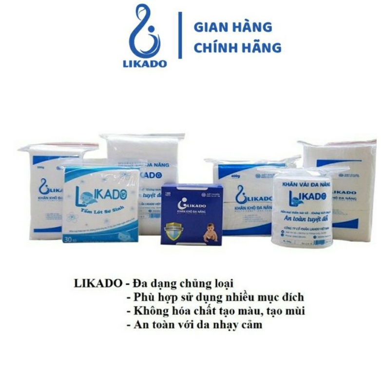 Combo 10 bịch khăn vải đa năng likado loại 300g,400g MẪU MỚI - hàng chuẩn cty