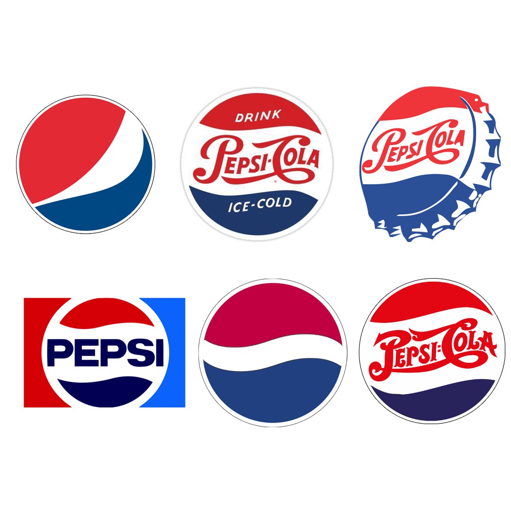 Hình dán Sticker PEPSI, dán nón bảo hiểm, dán laptop, hình dán sticker chống nước pvc