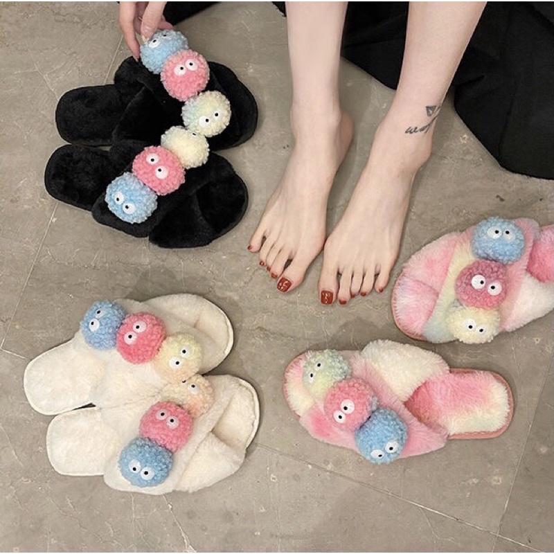 Dép bông bom bom ☄️☄️☄️