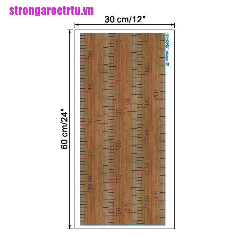 Miếng Dán Tường Hình Thước Đo Chiều Cao Cho Bé
