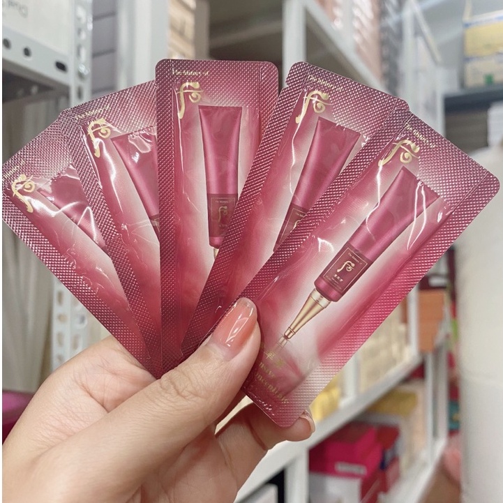 Gói kem chống nhăn khóe mắt whoo đỏ Wrinkle Essential Cream 1ml_𝗘𝗯𝗶𝘀𝘂 𝗖𝗼𝘀𝗺𝗲𝘁𝗶𝗰
