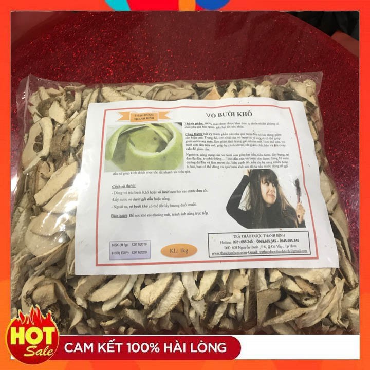 Vỏ Bưởi Khô 500g - Hàng Loại 1 Uy Tín