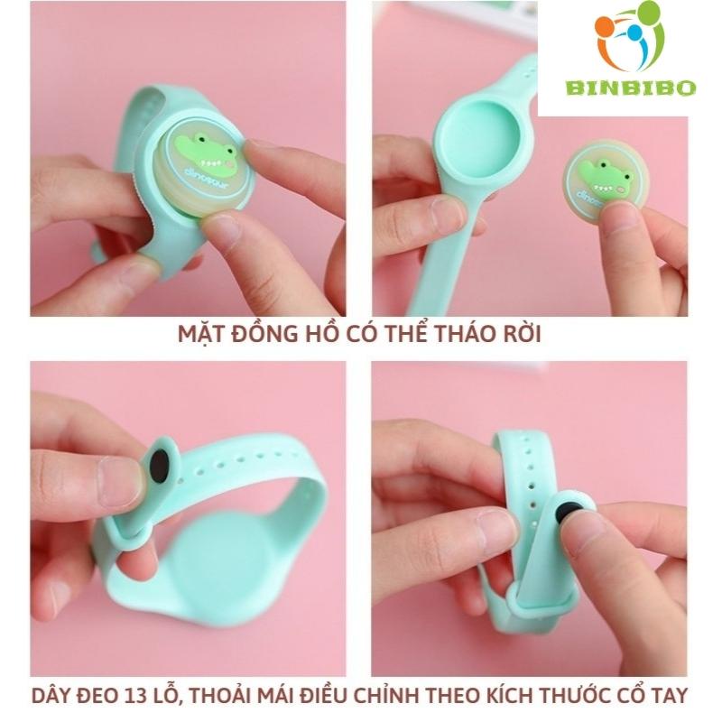 Đồng hồ đuổi muỗi cho bé phát sáng tinh dầu tự nhiên
