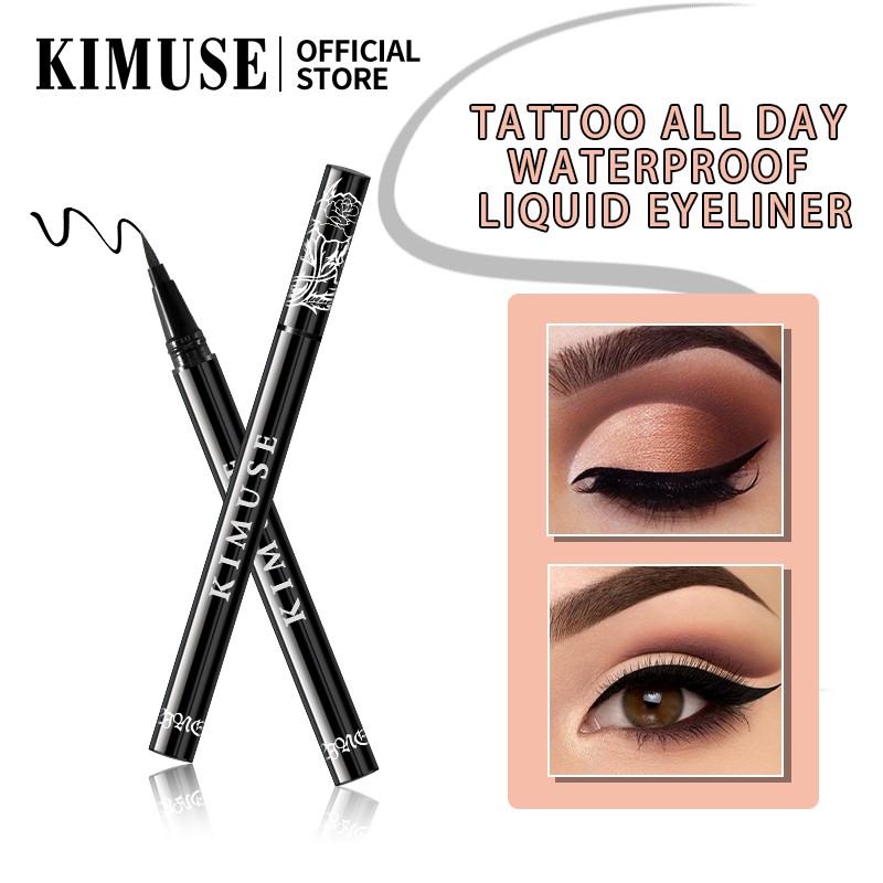 Bút kẻ mắt nước KIMUSE màu đen có khả năng chống thấm nước suốt cả ngày dài 1g