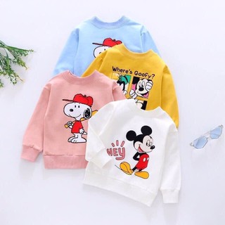 Áo mickey 4 màu cho bé trai & bé gái