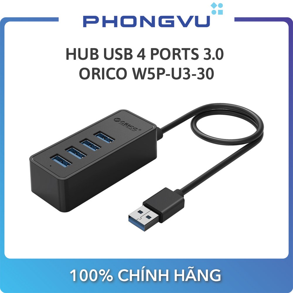 Bộ chia/ Hub USB 4 ports 3.0 Orico W5P-U3-30 - Bảo hành 12 tháng