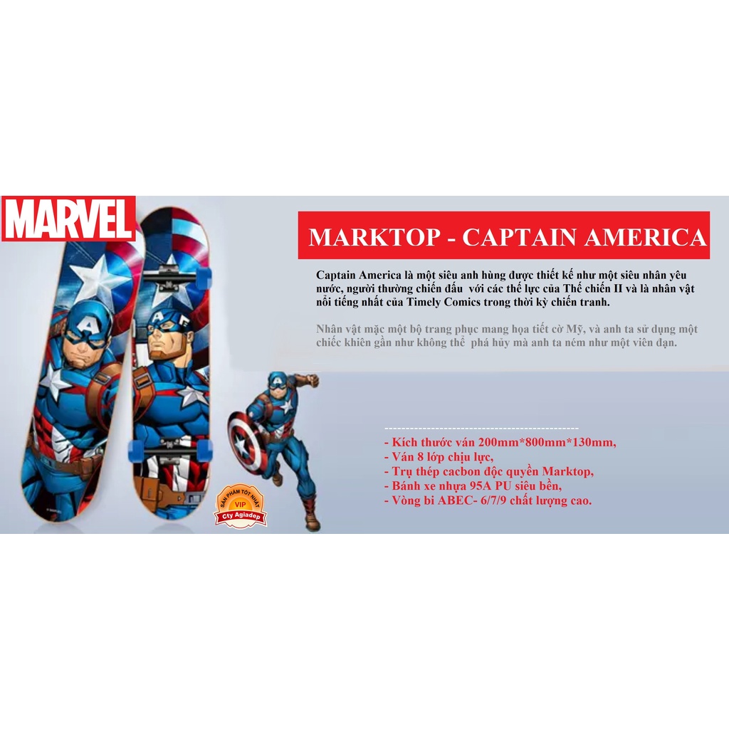 Vũ trụ ván trượt Marvel hàng xịn, cao cấp (các loại - tùy chọn)