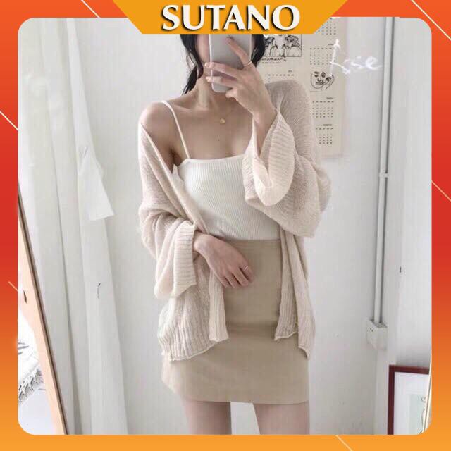 Áo Khoác Len Cardigan Mỏng đi biển mùa hè Phong Cách Hàn Quốc A275 | BigBuy360 - bigbuy360.vn