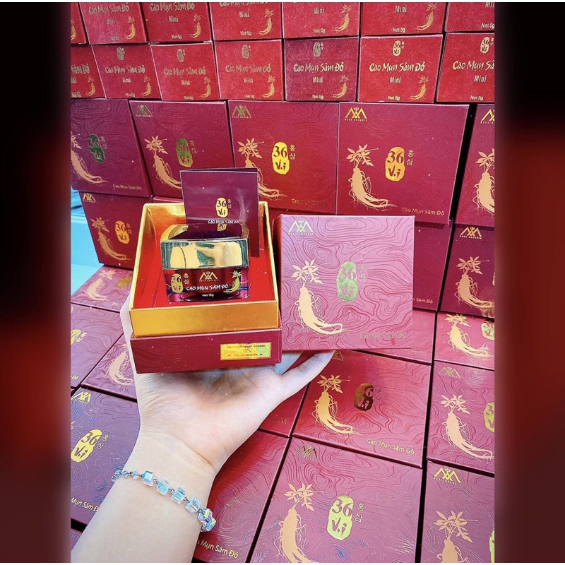 Cao mụn sâm đỏ 36 vị 15gr- cam kết chính hãng