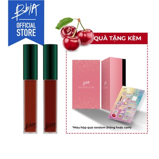 Set 2 Cây Son Kem Lì Bbia Last Velvet Lip Tint - Red Tone Cherry (2 Cây X 5g X Hộp X Sticker) Limited Edition